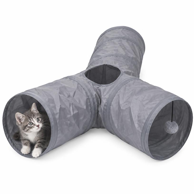 Túnel Plegable 3 Vías para Gato